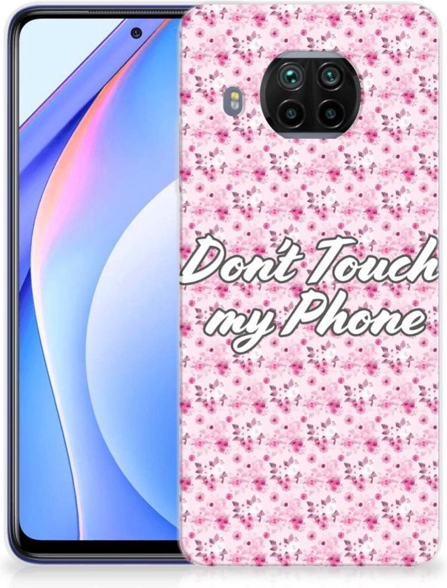 Xiaomi Mi 10T Lite Silicone-hoesje Flowers Pink DTMP