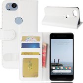 Voor Google Pixel 2 Crazy Horse Texture horizontale flip lederen tas met houder & kaartsleuven & portemonnee & fotolijst (wit)