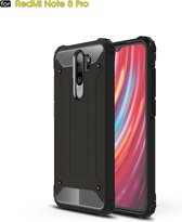 Voor Xiaomi Redmi Note 8 Pro Magic Armor TPU + PC-combinatiebehuizing (zwart)