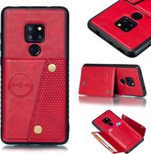 Lederen beschermhoes voor Huawei Mate 20 (rood)