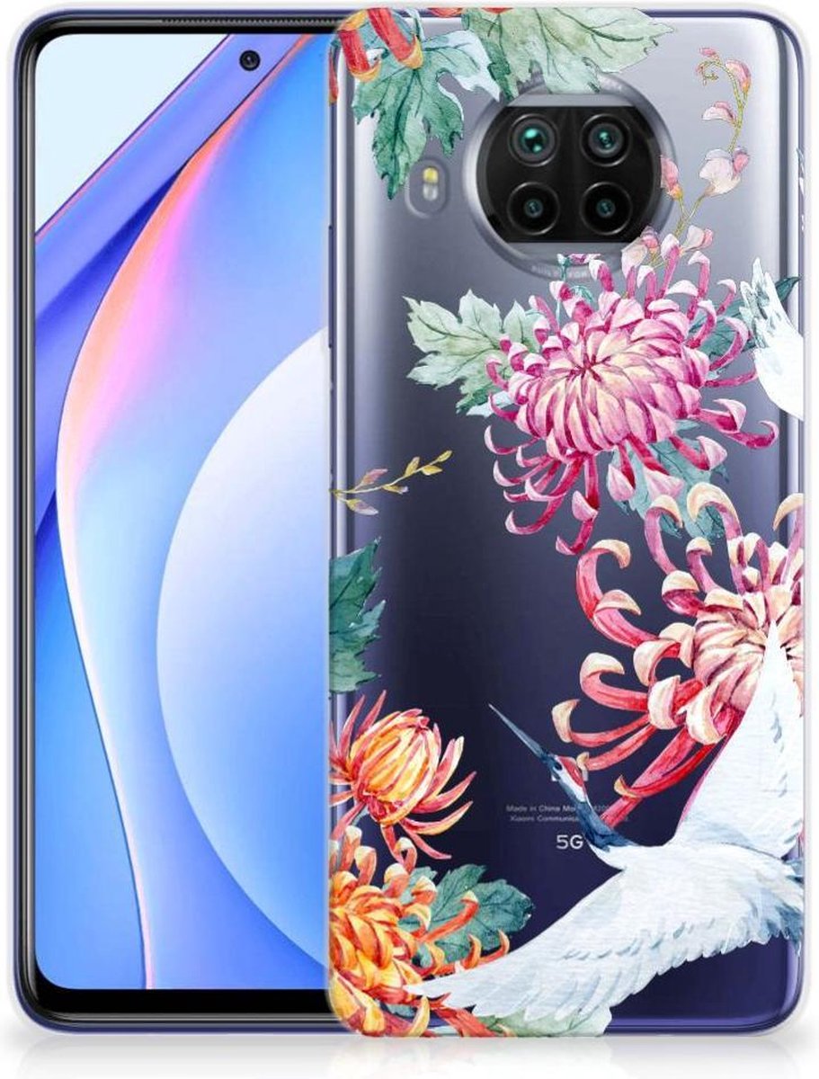 Xiaomi Mi 10T Lite TPU Hoesje Bird Flowers