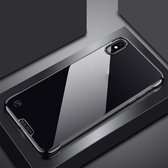 Voor iPhone XR SULADA randloze vergulde pc-beschermhoes (zwart)