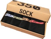 Enkelsokken - Sneaker Sokken - Zwart - Zweet Absorberend - 4 paar - Maat 36/42 One Size - Unisex