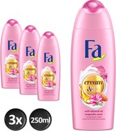 Fa Cream & Oil Silk Magnolia Douchegel - Voordeelverpakking  3x250 ml