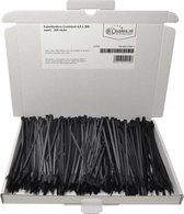 Kabelbinders Combiset 4,8 x 200   -  zwart   -  300 stuks