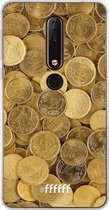 Nokia X6 (2018) Hoesje Transparant TPU Case - Spare Change #ffffff