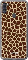 Samsung Galaxy A11 Hoesje Transparant TPU Case - Giraffe Print #ffffff