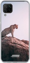 Huawei P40 Lite Hoesje Transparant TPU Case - Leopard #ffffff