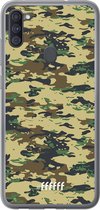 Samsung Galaxy A11 Hoesje Transparant TPU Case - Desert Camouflage #ffffff