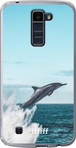 LG K10 (2016) Hoesje Transparant TPU Case - Dolphin #ffffff