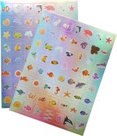 Holografische Stickers 112 stuks “Zeewereld”