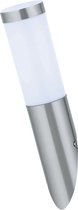 PHILIPS - LED Tuinverlichting - Wandlamp Buiten - SceneSwitch 827 A60 - Laurea 1 - E27 Fitting - Dimbaar - 2W-8W - Warm Wit 2200K-2700K - Rond - RVS - BES LED