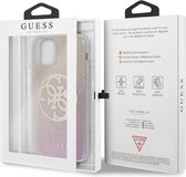 iPhone 11/XR Backcase hoesje - Guess - Glitter Goud - TPU (Zacht)