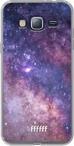 Samsung Galaxy J3 (2016) Hoesje Transparant TPU Case - Galaxy Stars #ffffff