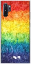 Samsung Galaxy Note 10 Plus Hoesje Transparant TPU Case - Rainbow Veins #ffffff
