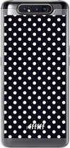 Samsung Galaxy A80 Hoesje Transparant TPU Case - Onyx Dots #ffffff