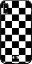 iPhone Xs Hoesje TPU Case - Checkered Chique #ffffff