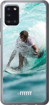 Samsung Galaxy A31 Hoesje Transparant TPU Case - Boy Surfing #ffffff