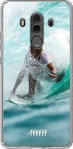 Huawei Mate 10 Pro Hoesje Transparant TPU Case - Boy Surfing #ffffff