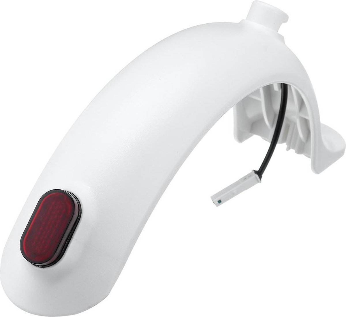 TECHPUNT Achterspatbord inclusief achterlicht - Geschikt voor Xiaomi M365 Elektrische Step - E-scooter | Wit – foto 4