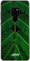 Huawei Mate 20 Hoesje Transparant TPU Case - Symmetric Plants #ffffff