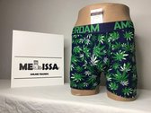 AMSTERDAM cannabis weitblaadjes fijn katoen boxershorts maat XL