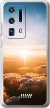 Huawei P40 Pro+ Hoesje Transparant TPU Case - Cloud Sunset #ffffff