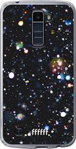 LG K10 (2016) Hoesje Transparant TPU Case - Galactic Bokeh #ffffff