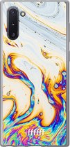 Samsung Galaxy Note 10 Hoesje Transparant TPU Case - Bubble Texture #ffffff
