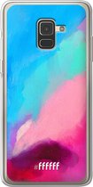 Samsung Galaxy A8 (2018) Hoesje Transparant TPU Case - Abstract Hues #ffffff