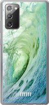 Samsung Galaxy Note 20 Hoesje Transparant TPU Case - It's a Wave #ffffff