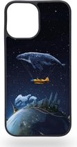 Whale in the sky Telefoonhoesje - Apple iPhone 12 Pro Max