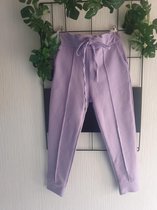 Broek van een zachte jogging stof lila 158/164