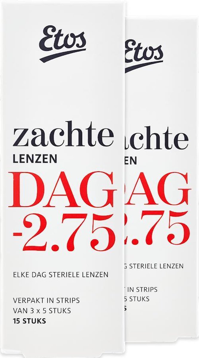 Etos Zachte Daglenzen -2,75 - 30 stuks (2 x 15)