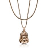 Croyez Jewelry | Jesus Rosegold Layerup | Box / 55cm / 55cm