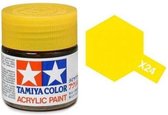Tamiya X-24 Yellow Clear - Gloss - Acryl - 10ml Verf potje
