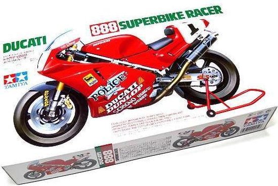 Maquette Tamiya 1/12 – Ducati 888 Superbike Racer – Kit Plastique Moto – Réf. 14063