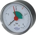 Manometer verwarming CV 1/4" axiaal Ø 63 mm