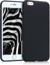 kwmobile telefoonhoesje voor Apple iPhone 6 Plus / 6S Plus - Hoesje voor smartphone - Back cover in metallic zwart