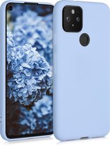 kwmobile telefoonhoesje geschikt voor Google Pixel 5 - Hoesje voor smartphone - Back cover in mat lichtblauw