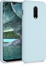 kwmobile telefoonhoesje voor OnePlus 6T - Hoesje met siliconen coating - Smartphone case in cool mint