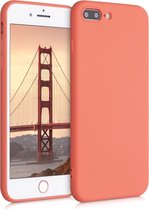 kwmobile telefoonhoesje voor Apple iPhone 7 Plus / 8 Plus - Hoesje voor smartphone - Back cover in neon koraal