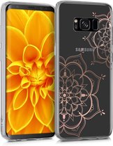 kwmobile telefoonhoesje voor Samsung Galaxy S8 - Hoesje voor smartphone - Bloementweeling design