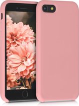 kwmobile telefoonhoesje voor Apple iPhone SE (2022) / SE (2020) / 8 / 7 - Hoesje met siliconen coating - Smartphone case in winter roze