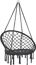 Bol.com Katoenen hangstoel Tampico max 150 kg zwart aanbieding
