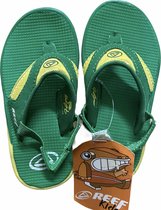 Teenslippers met bandje | Reef | Groen | Maat 21/22