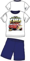 Disney Cars shortama / pyjama - katoen - wit/blauw - maat 122/128 (8 jaar)