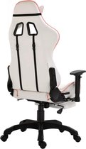 Gamestoel (INCL leer reinigingdoekjes) Roze met Voetenbank - Gaming Stoel - Gaming Chair - Bureaustoel racing - Racestoel - Bureau stoel gamen