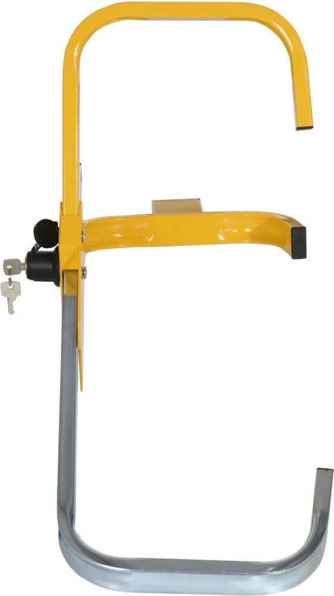 KEELYY Wielklem, Immobilisatiesysteem, diefstalbeveiliging met 2 sleutels, velgenklauw, immobilisatiesysteem, diefstalbeveiliging voor aanhangers, caravans, auto's en campers
