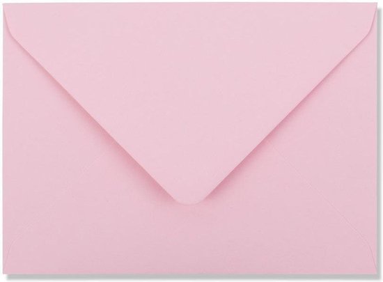 Stemmen Tussendoortje Spektakel Baby roze A5 enveloppen 15,6 x 22 cm 100 stuks | bol.com